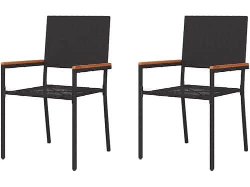 Stapelbare Tuinstoelen - Terrasstoelen Buiten - Ruimtebesparend Opbergen - Stabiel