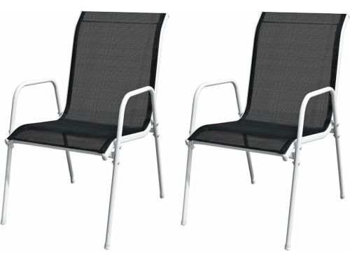Stapelbare tuinstoelen - Terrasstoelen outdoor - Buiten Zitten - Gepoedercoat