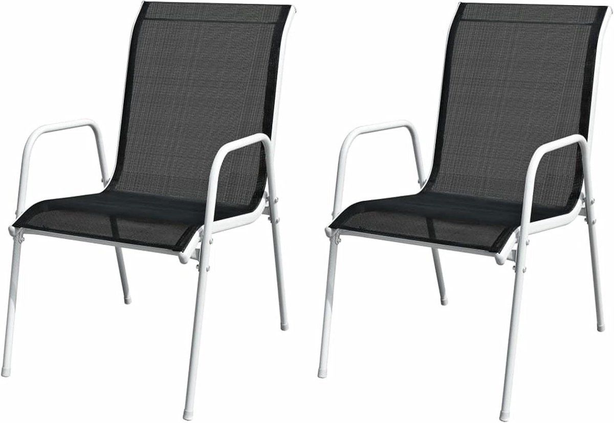 stapelbare tuinstoelen terrasstoelen outdoor buiten zitten gepoedercoat