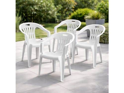 Stapelstoelen Tuin - Balkonstoel Bistrostoel - Buiten Zitten - Ruimtebesparend