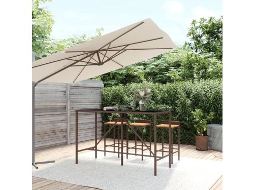 Statafel Rotan - Bartafel Terras - Buiten Zitten - Gehard