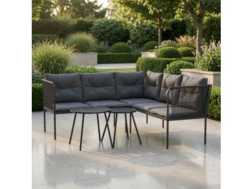 STEEL LINE Tuinsofa Zwart - - Zwart - Zwart