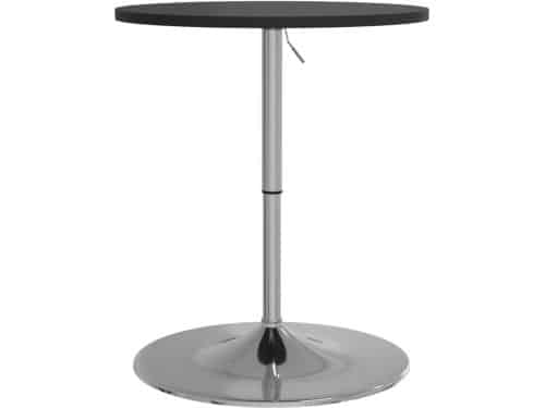 Stijlvolle Bartafel 60x60x90cm met Houten Tafelblad en Chromen Onderstel