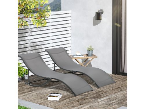 STILVORA Ligbed 165 x 61 x 63 cm