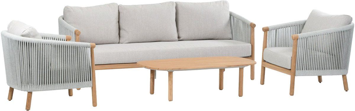 stoel bank loungeset es vedra | 3 persoonsbank | teakhout