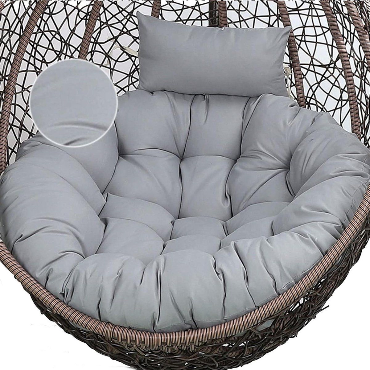 stoelhoes eivormig kussenhoes hangstoel comfortabel zitten krasbestendig
