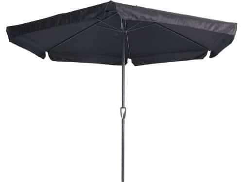 Stokparasol Gemini 300 cm met volan zwart
