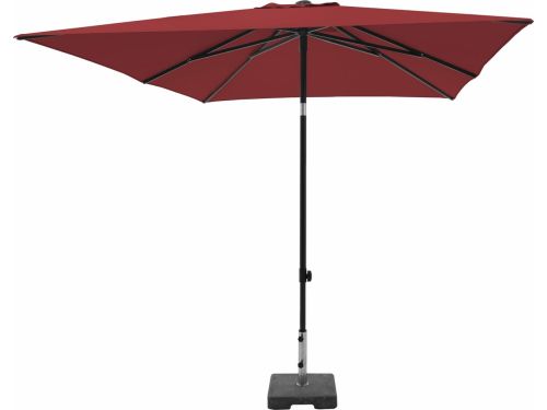 Stokparasol moraira push-up 230x230cm polyester brickred grade 6 zo...