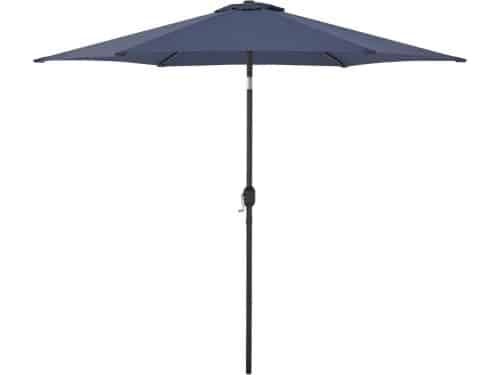 Stokparasol Ø270 cm Donkerblauw - UV-bestendig en Waterafstotend voor Tuin