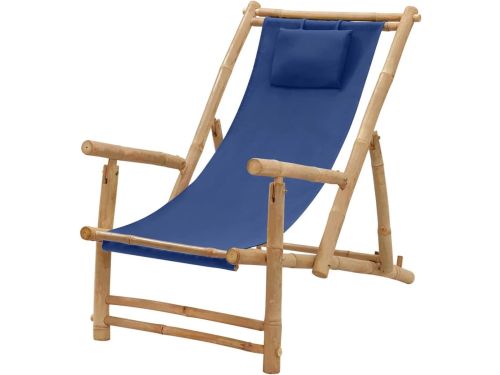 Strandstoel Bamboe - Tuinstoel Lounger - Ontspannen Buiten - 3-voudig