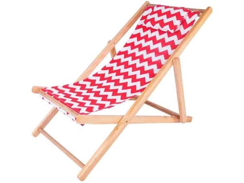 Strandstoel Hout - Opvouwbare Lounger - Ontspannen Buiten - Afneembaar