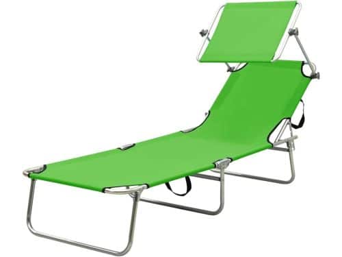 Strandstoel Opvouwbaar - Relaxstoel Ligbed - Buiten Ontspannen - Met