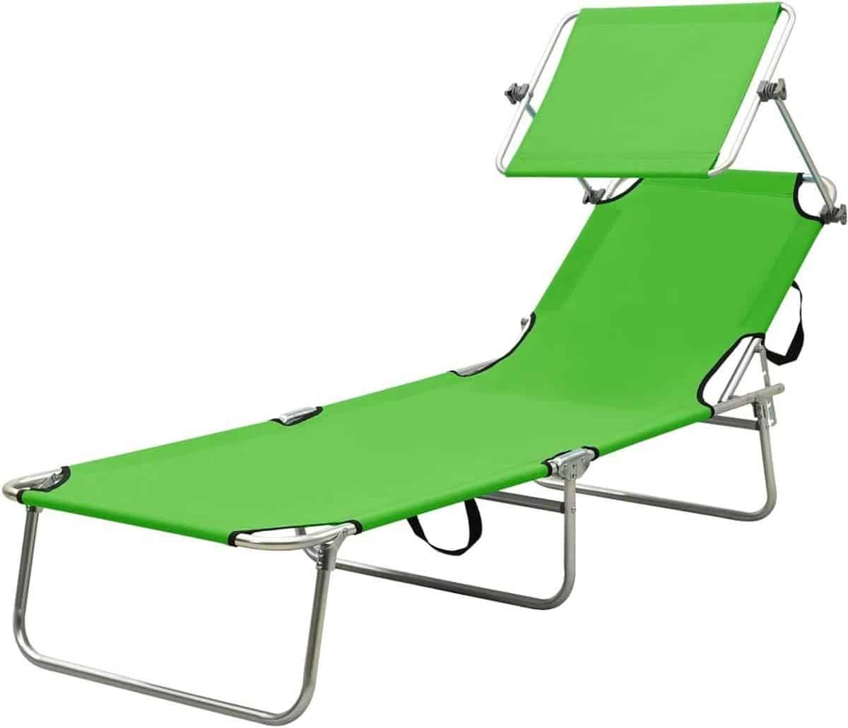 strandstoel opvouwbaar relaxstoel ligbed buiten ontspannen met