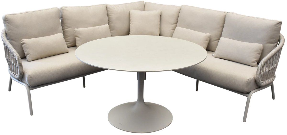 suns tosca hoek high lounge loungeset 4 delige camel sand
