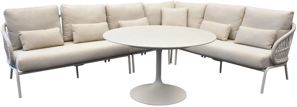 suns tosca hoek loungeset 5 delig camel sand rope