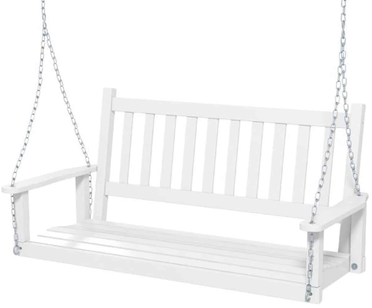 suredeal® houten schommelbank 2 zits 136x67x63 cm populierenhout