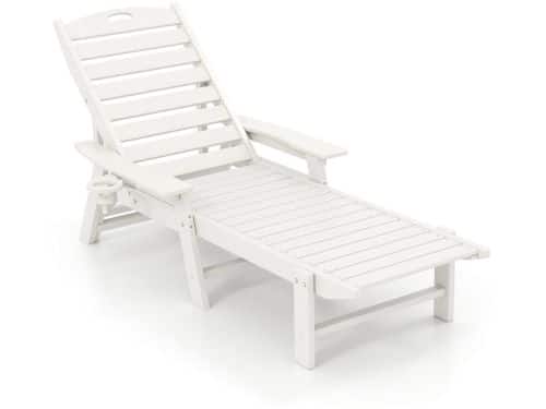 SureDeal® - Ligbed - Ligstoel HDPE Outdoor - Voudig Verstelbare