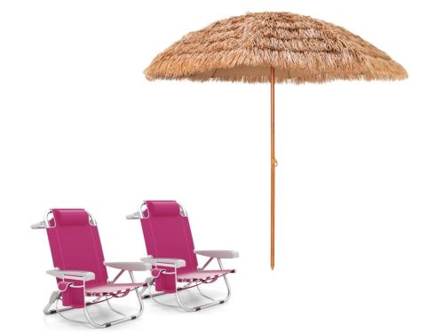 SureDeal® - Ligbed - Strandstoel - Verstelbare Rugleuning Standen