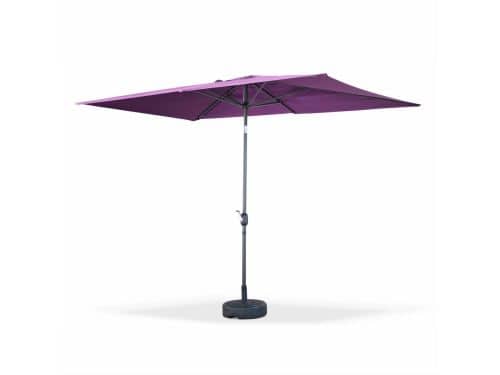 sweeek - Rechthoekige touquet parasol 2x3m, draaibare aluminium centrale mast