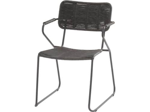 Swing stapelbare dining stoel antraciet rope Taste 4SO