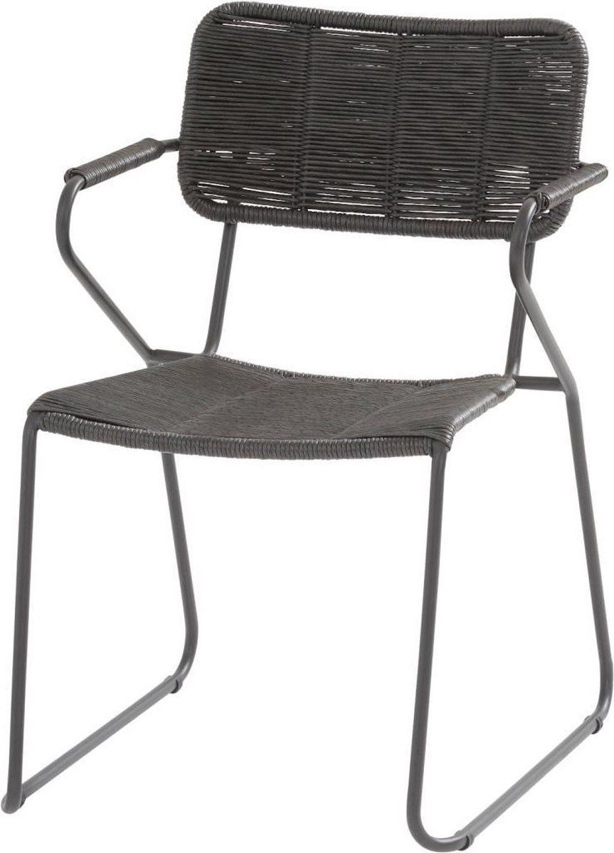 swing stapelbare dining stoel antraciet rope taste 4so