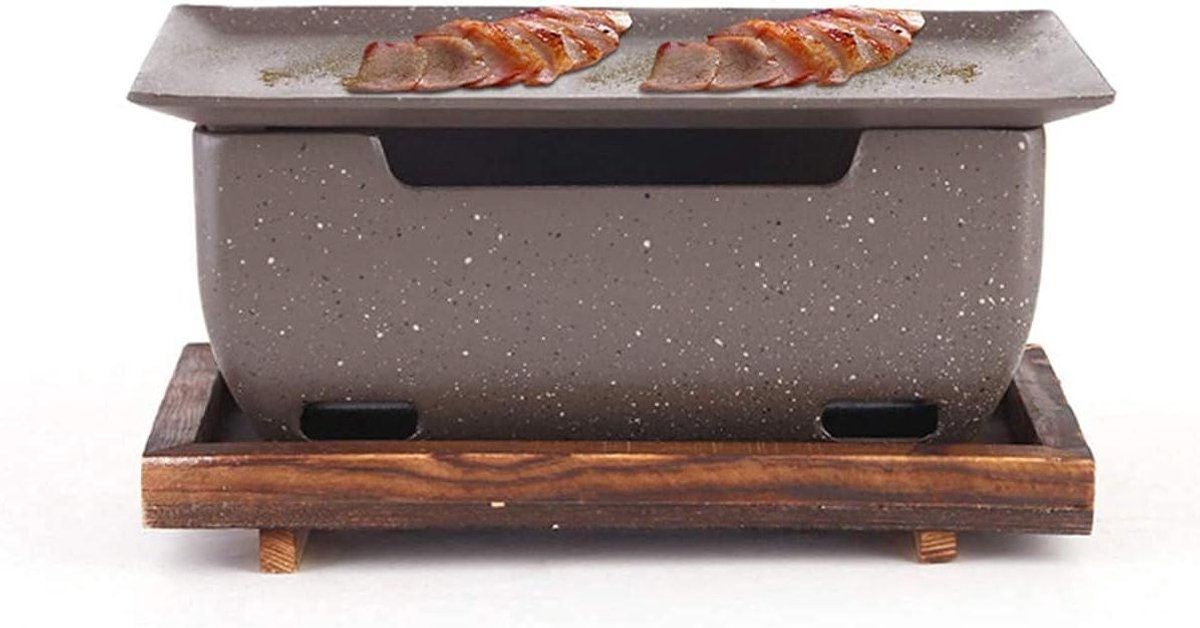 tafel bbq grill mini houtskool fornuis buiten koken