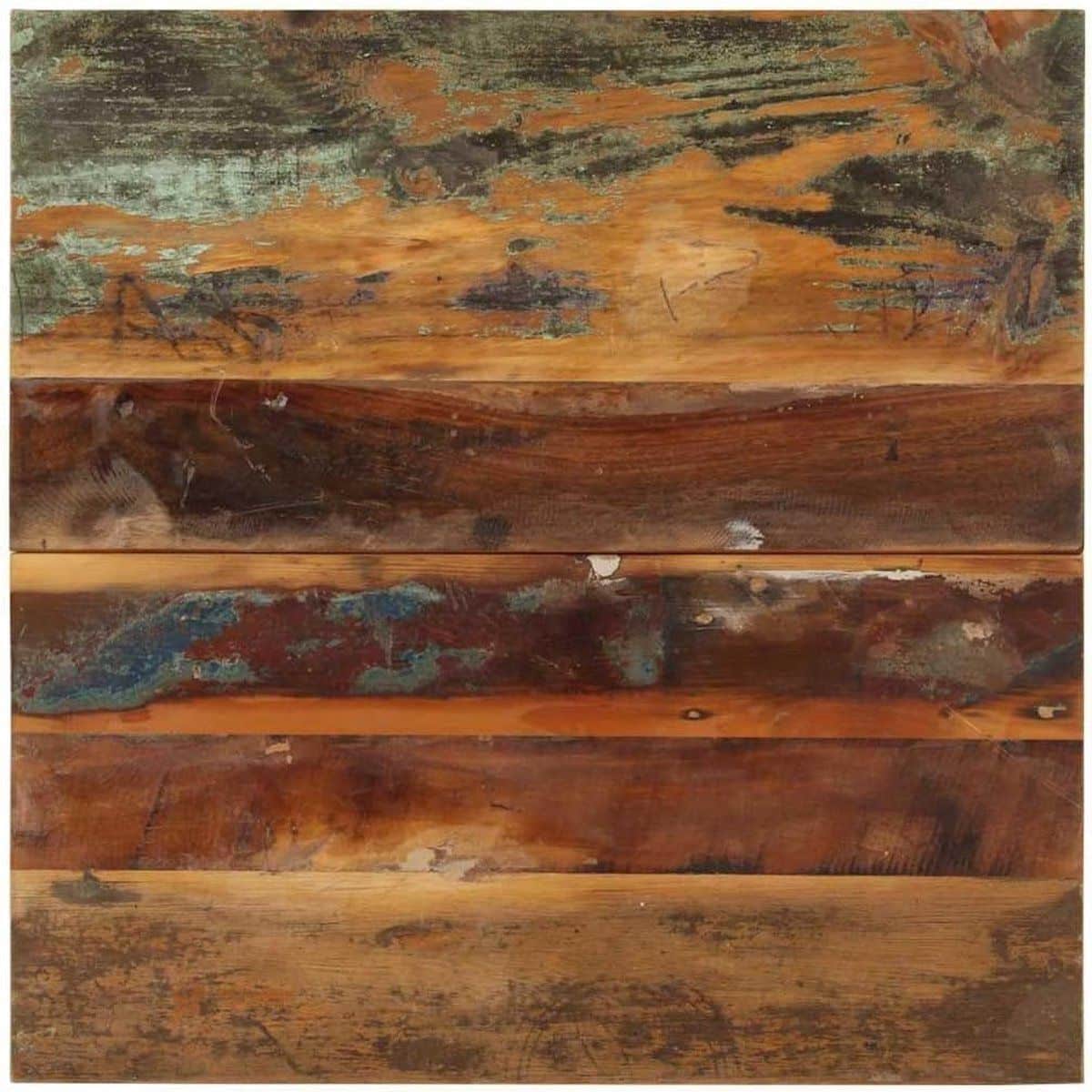 tafelblad vierkant 60×60 cm massief gerecycled hout voor salontafel of
