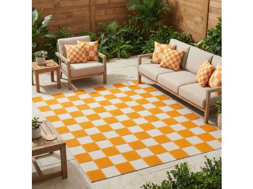 Tapiso Checker Buitenkleed Weerbestendig Buitentapijt Balkon Tuin Terras