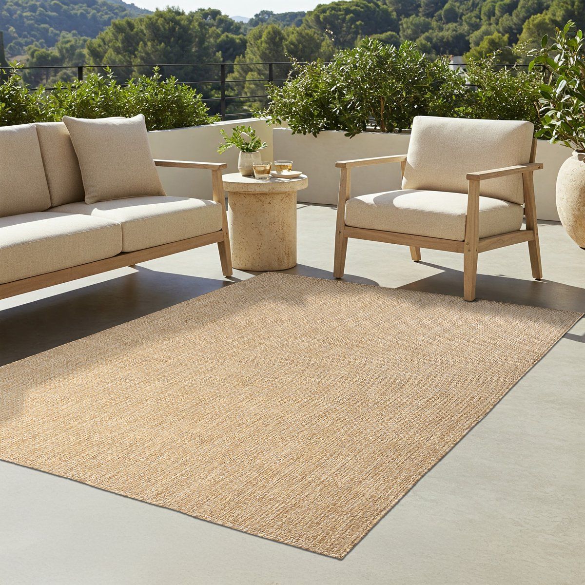 tapiso yucana buitentapijt flatweave vloerkleed buiten & binnen