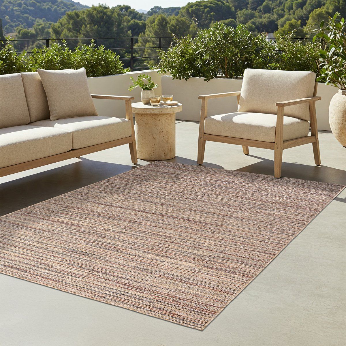 tapiso yucana buitentapijt flatweave vloerkleed buiten & binnen