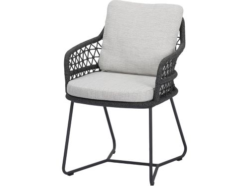 Taranto dining tuinstoel antraciet rope