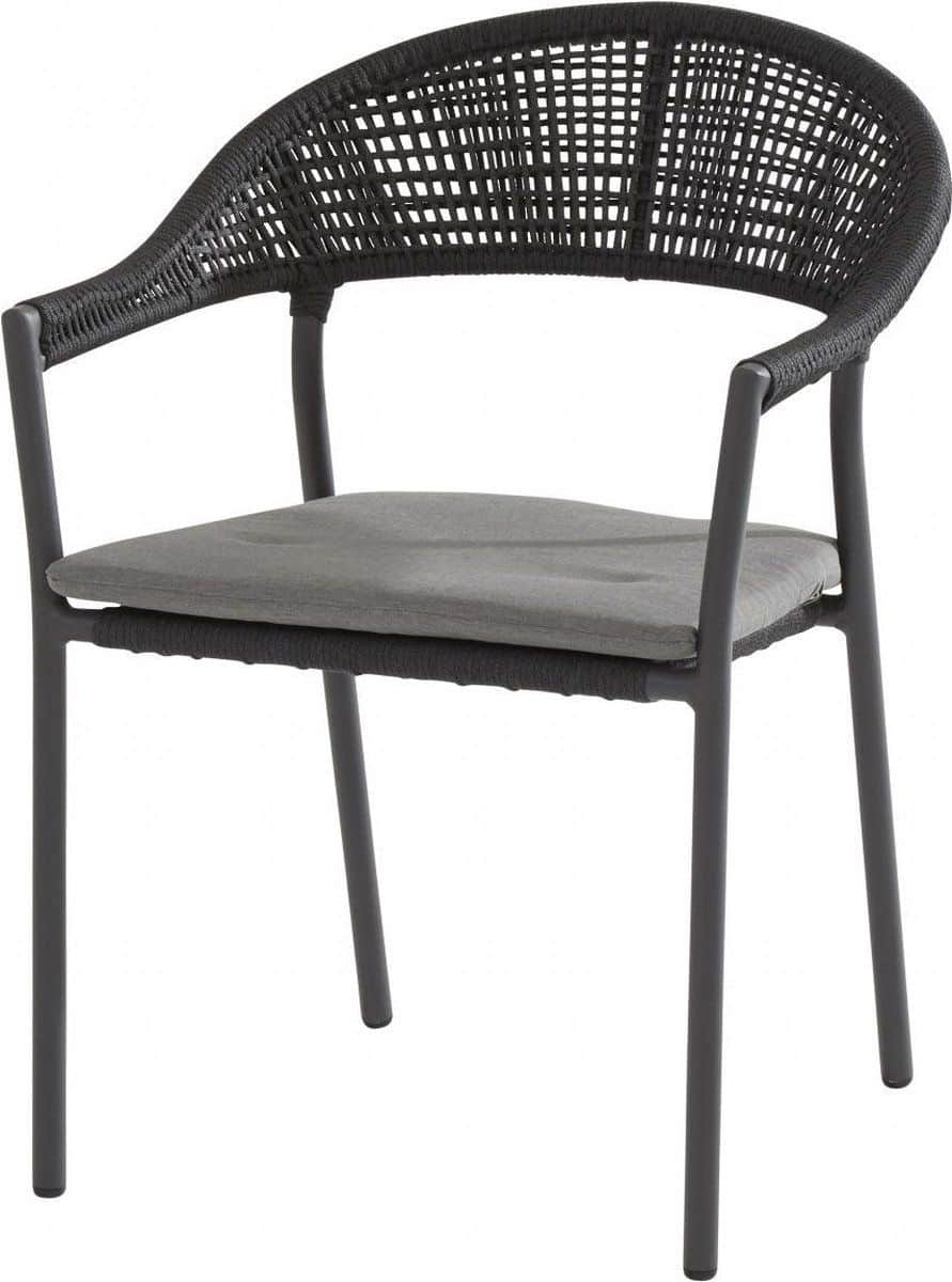 taste 4so sienna stapelbare tuinstoel mid grey