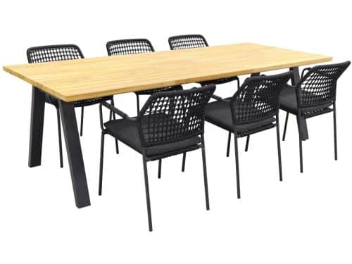 Taste Barista Antraciet/Ambassador 240x100 cm. tuinset - 7 delig