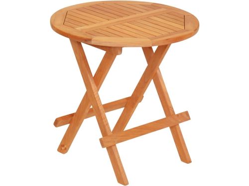 Teak bijzettafel - Tuinmeubel Klaptafel - Buiten Zitten - Inklapbaar
