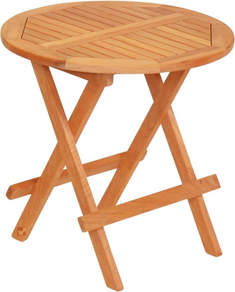 teak bijzettafel tuinmeubel klaptafel buiten zitten inklapbaar