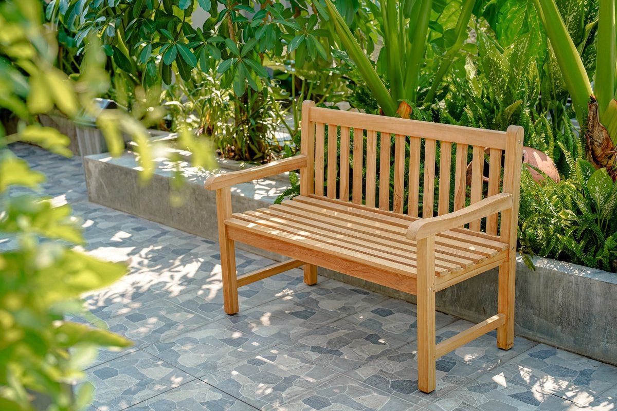 teakea windsor teak tuinbank 120 cm 2 persoons houten
