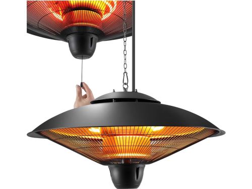 Tectake® Infrarood verwarmer hangend, plafondverwarming, infraroodstraler, lamp om op te