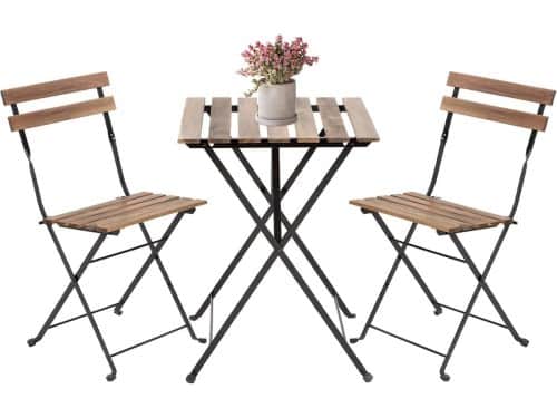 Terrasmeubelset 3-delig - Bistroset Tuin - Buiten Zitten - Opvouwbaar