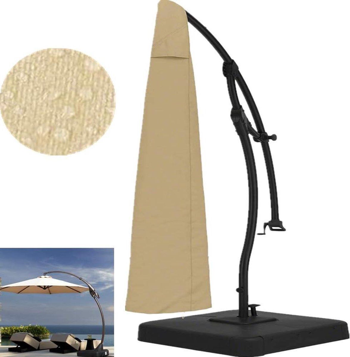 terrasparapluhoes parasolhoes buiten parasol beschermen waterdicht 600d