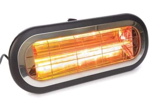 Terrasverwarmer 2000W met laag schittering en draaibare beugel