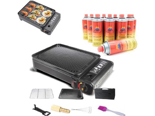 Thijox - Draagbare Party Grill - 3in1 Camping Kooktoestel