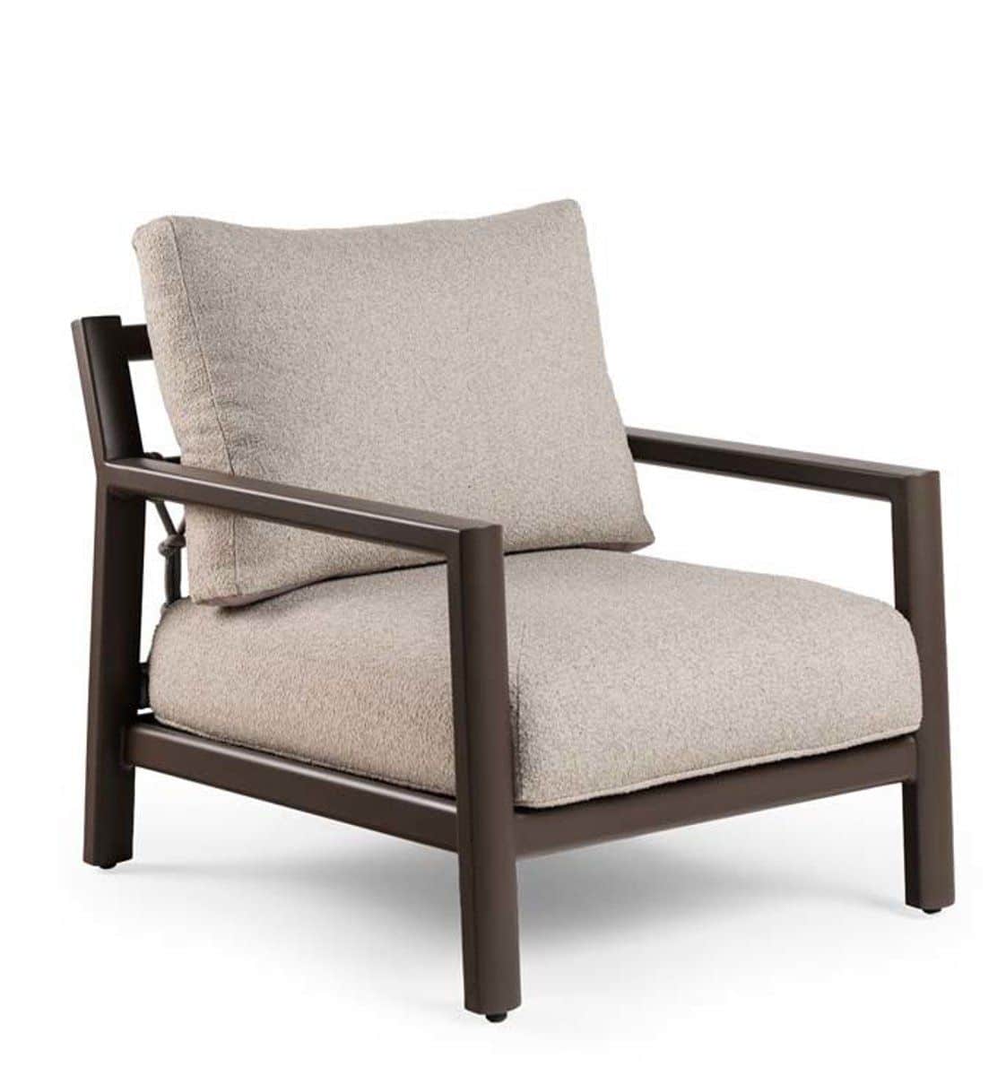 tierra outdoor oasis lounge stoel chocolat