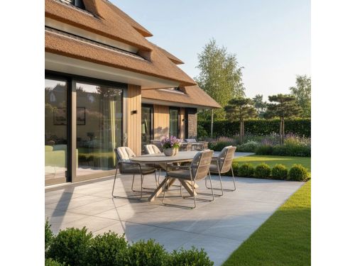 Tierra Outdoor Rivera Diningset Champagne - Ovaal