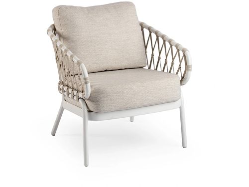 Tierra Outdoor Tuinstoel Natal - Low Dining Tuinstoel - Creme