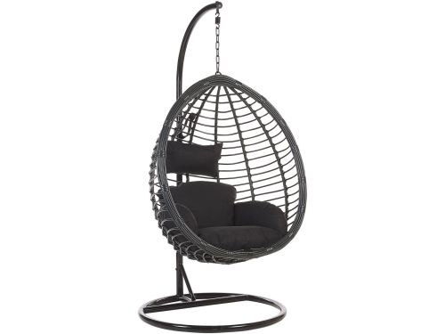 TOLLO - Hangstoel - Zwart - 106 cm - PE