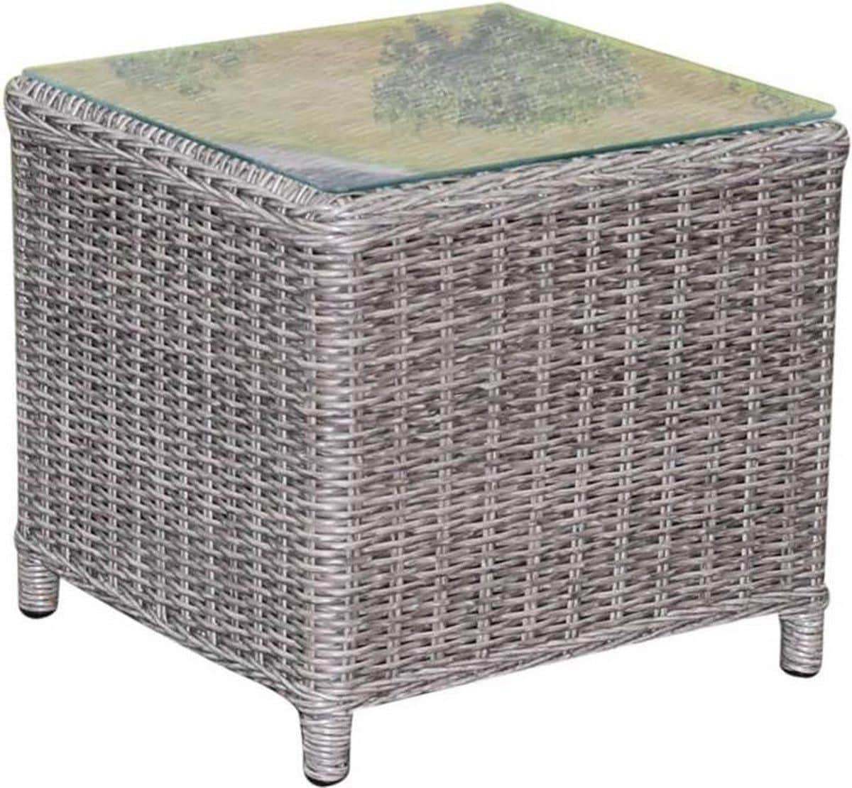 toscane xl bijzettafel 50x50xh46 cm grijs