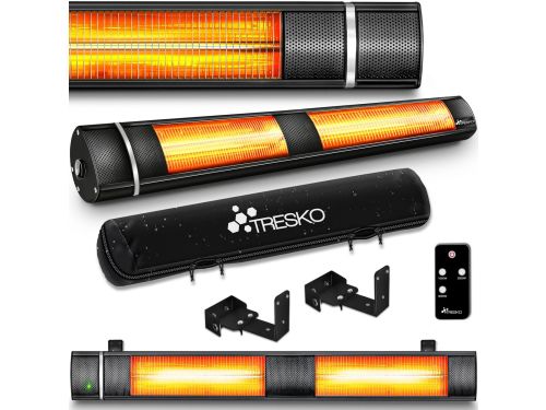 TRESKO infrarood verwarming, 3000 W, met afstandsbediening, elektrisch