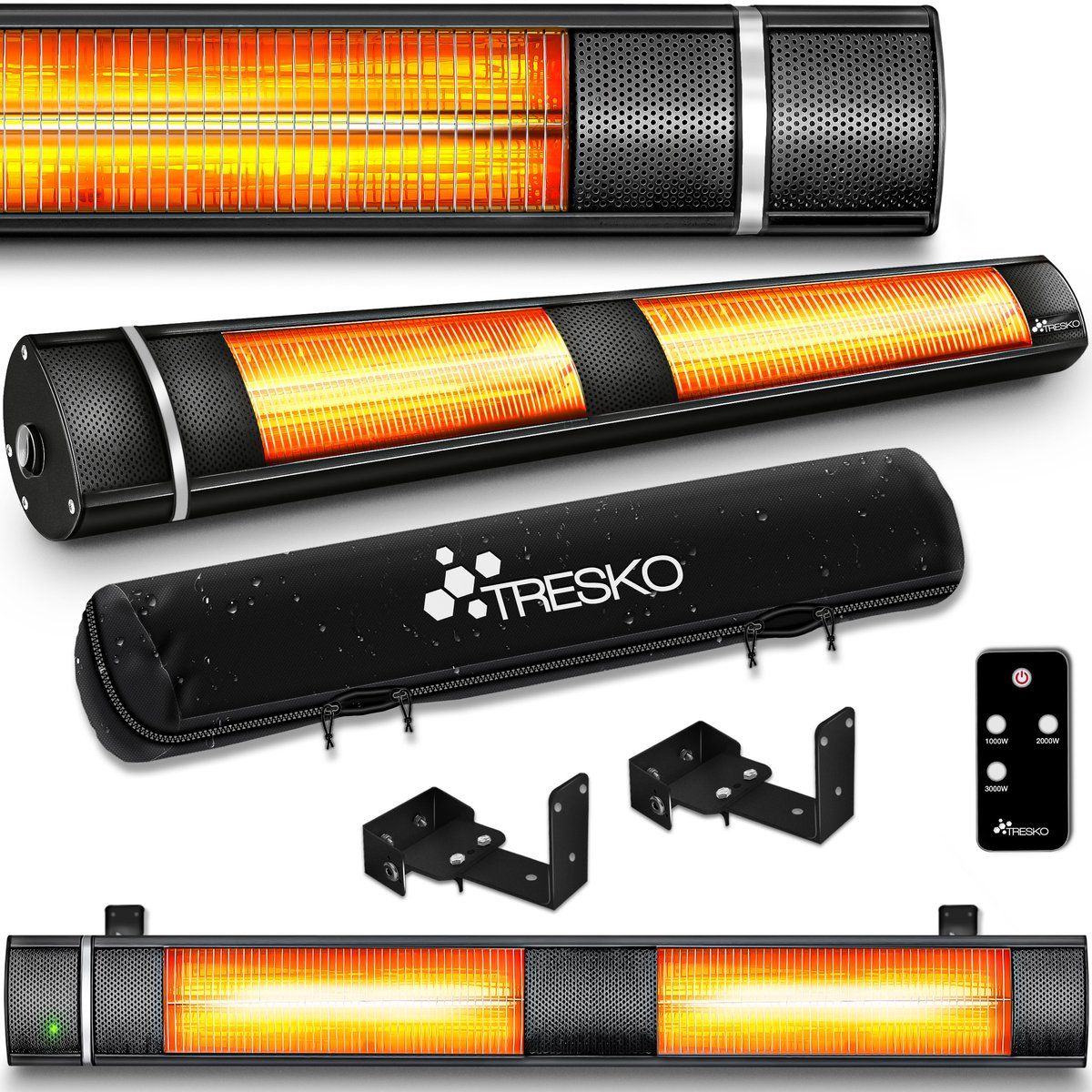 tresko infrarood verwarming, 3000 w, met afstandsbediening, elektrisch