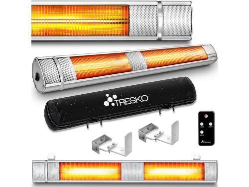 TRESKO infrarood verwarming, 3000 W, met afstandsbediening, elektrisch