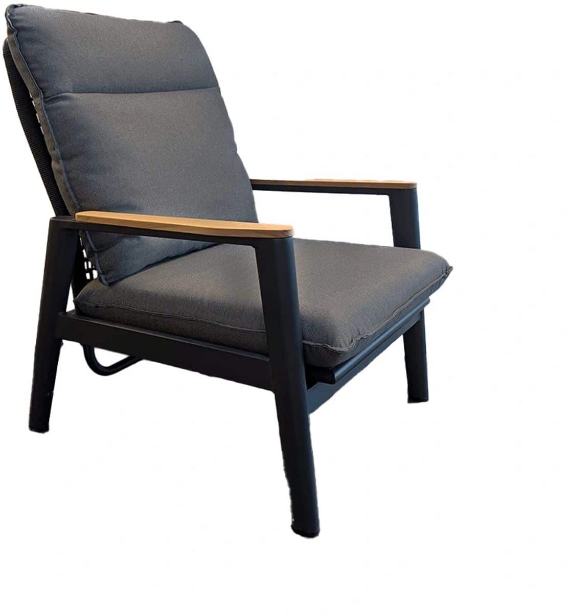 trestino beaval lounge tuinstoel antraciet